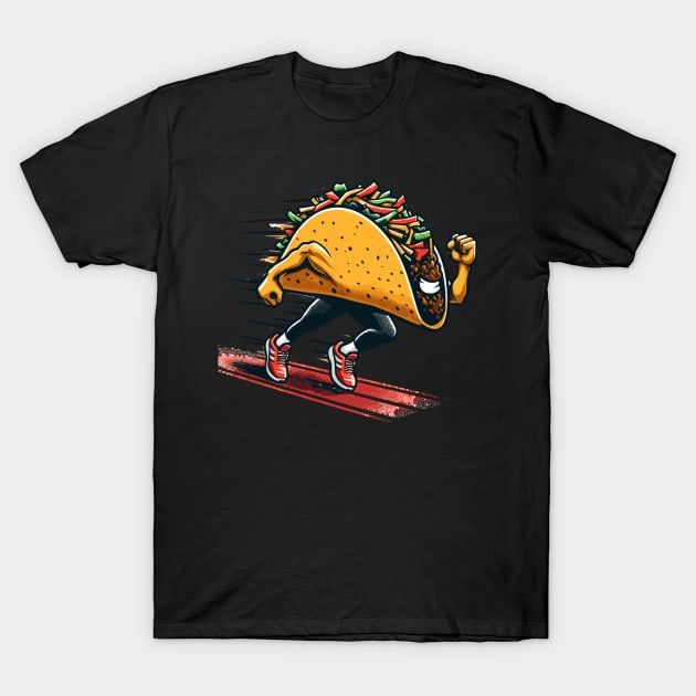 Fast food taco T-Shirt by Evgmerk